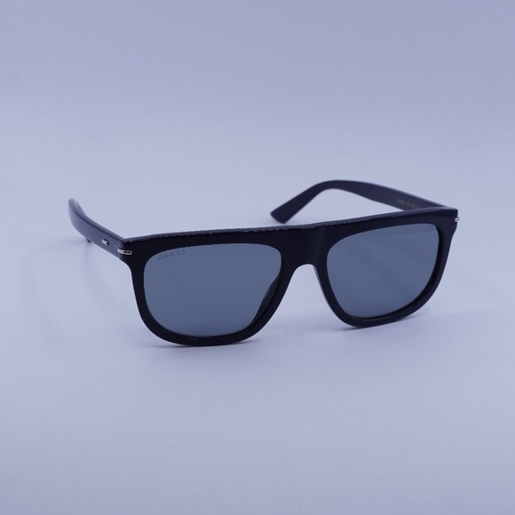 Gucci GG1726S 003 Sunglasses Blue Square Frame, Grey Lenses - Picture 1 of 12